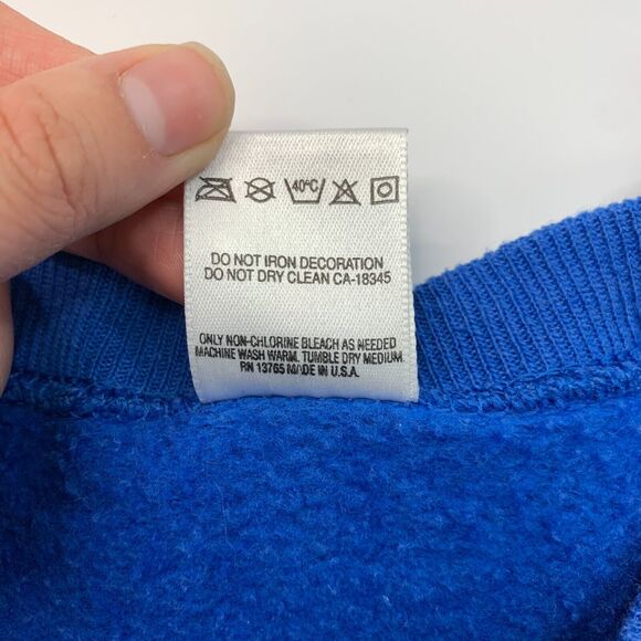 Vintage Scales Saguaros Sweatshirt Mens XL Extra Large Cobalt Blue Made USA - Picture 7 of 11